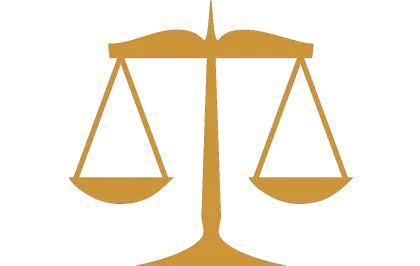 Golden Weighing Scales Logo for Justice and Equality