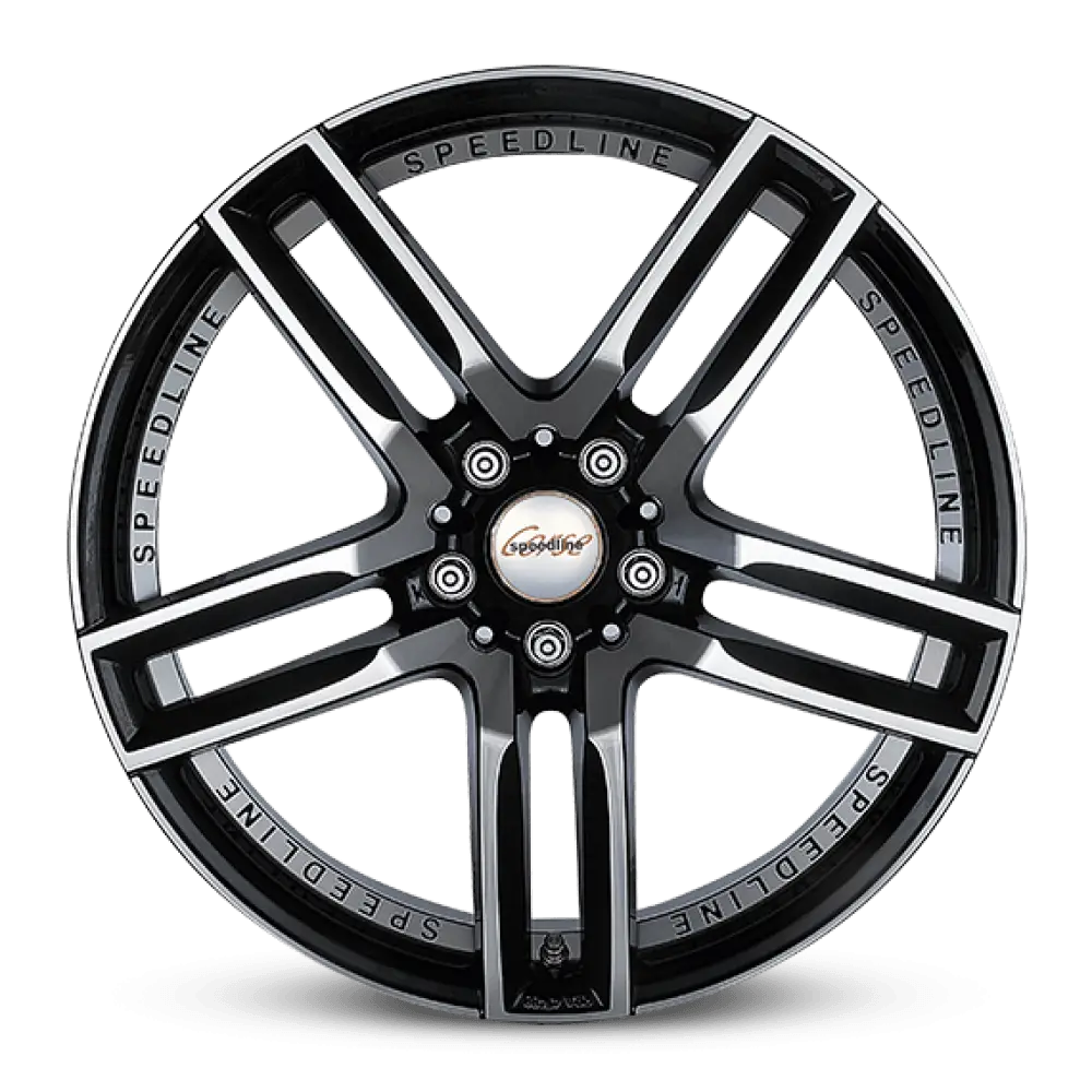 Sleek Black Car Wheel with Modern Design