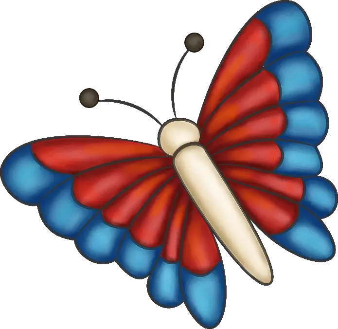 Colorful Butterfly Illustration with Vibrant Wings