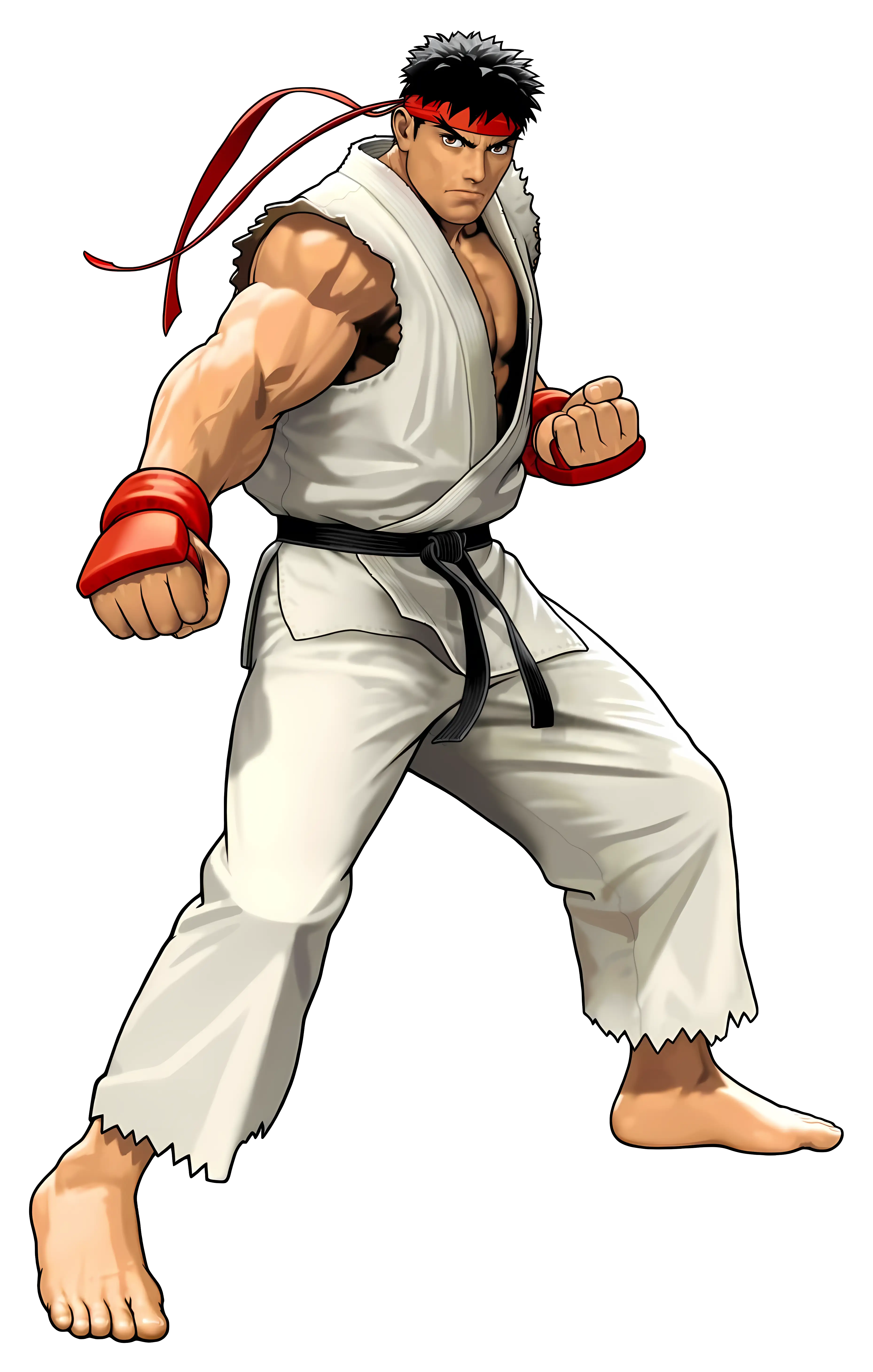 Martial Artist in White Gi
