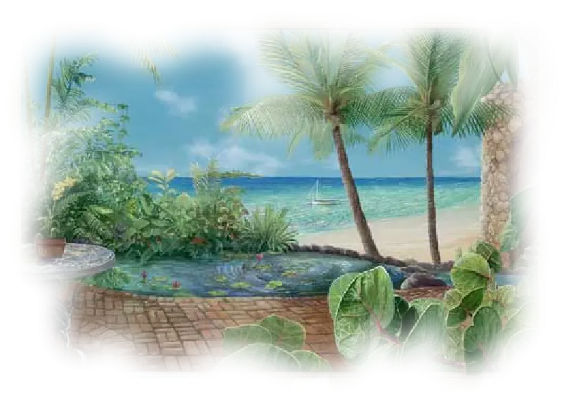 Tropical Beach Scene