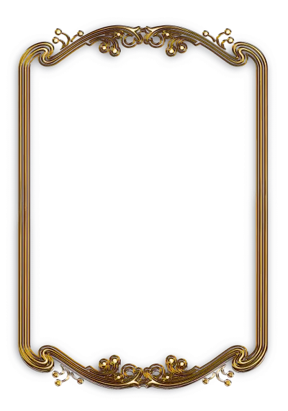 Golden Ornate Decorative Vintage Frame
