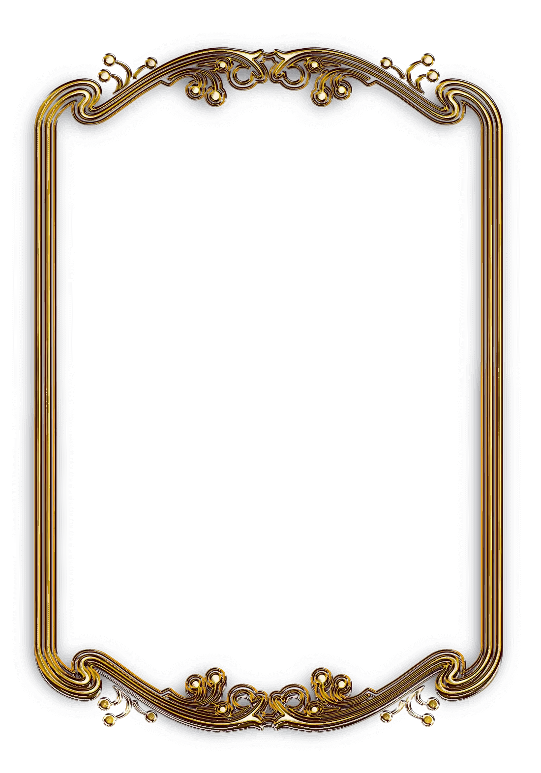 Golden Ornate Decorative Vintage Frame