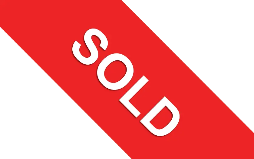 Red Sold Sign Label