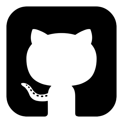GitHub Logo in Square