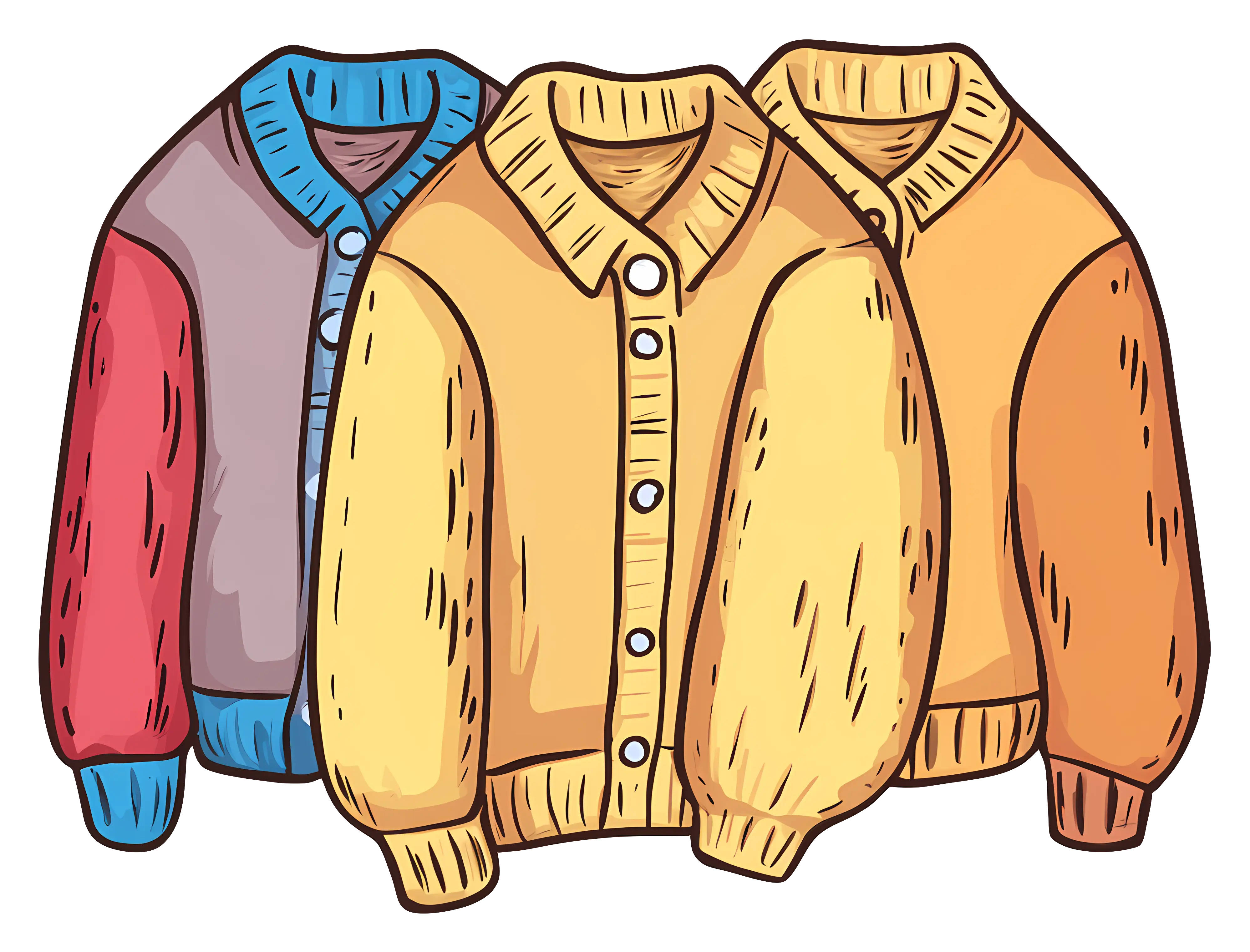Colorful Wool Sweaters for Fall Weather