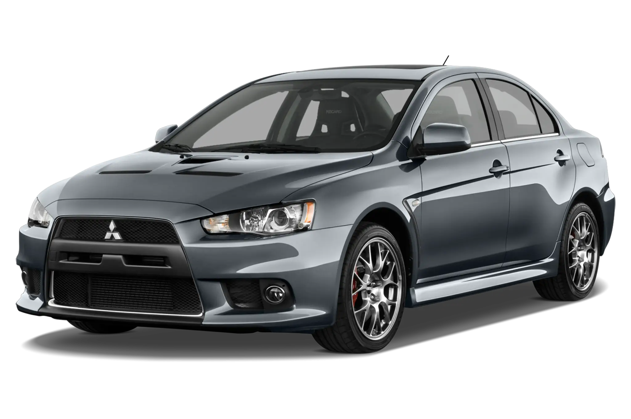 Gray Mitsubishi Sedan Vehicle Design