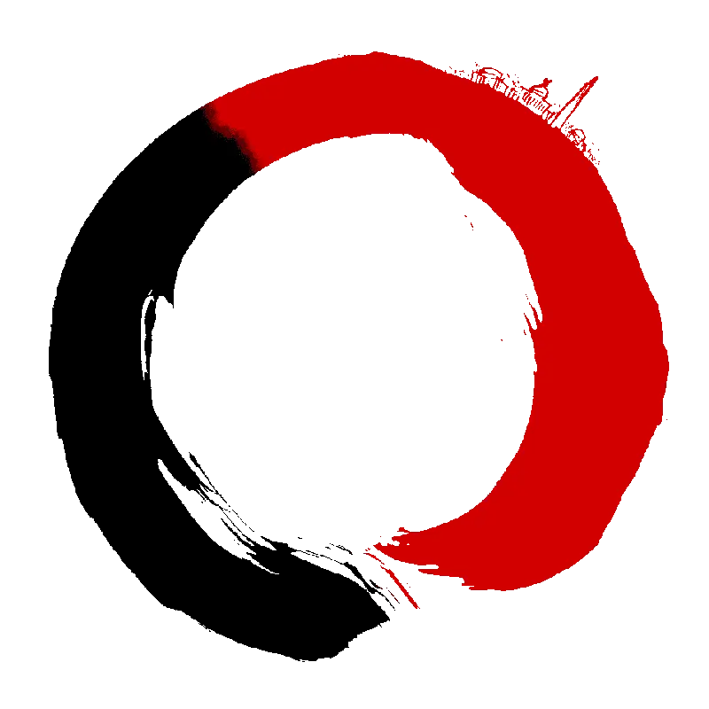 Red and Black Circle Symbol