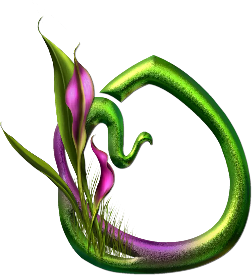 Decorative Floral Letter