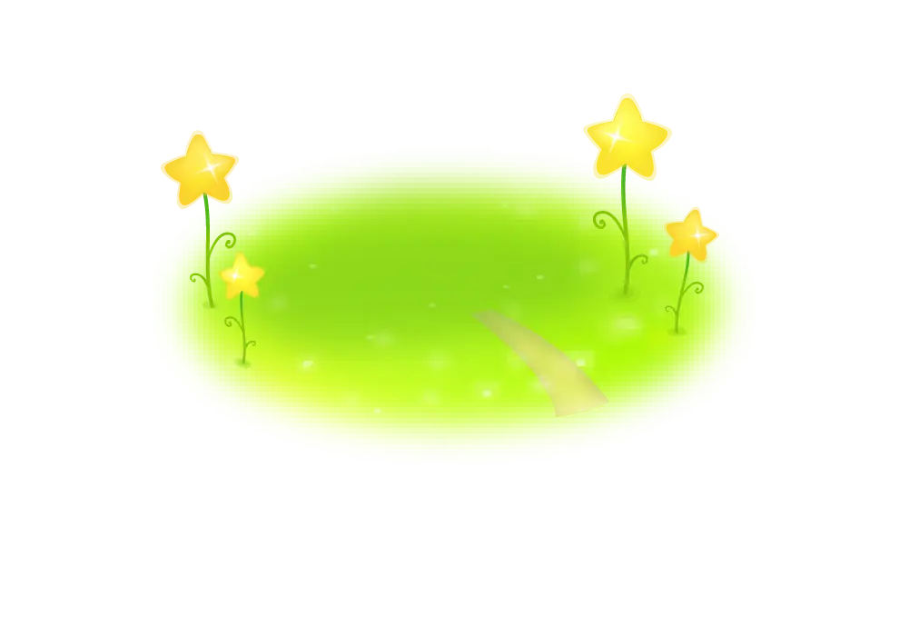 Green Patch with Yellow Flowers