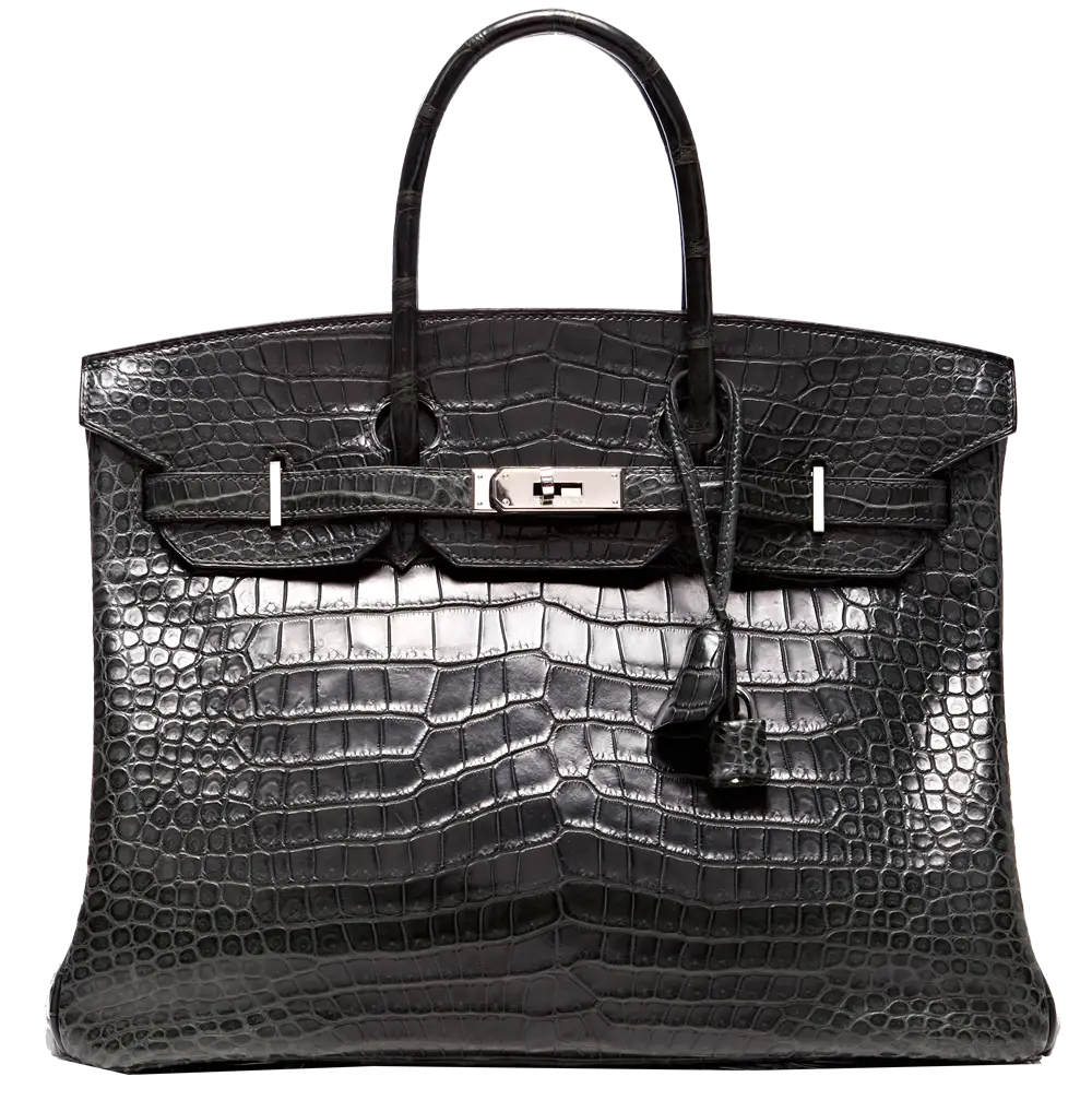 Elegant Black Leather Handbag