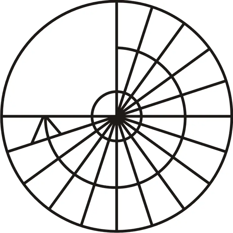 Black spiral chart symbolizing data visualization