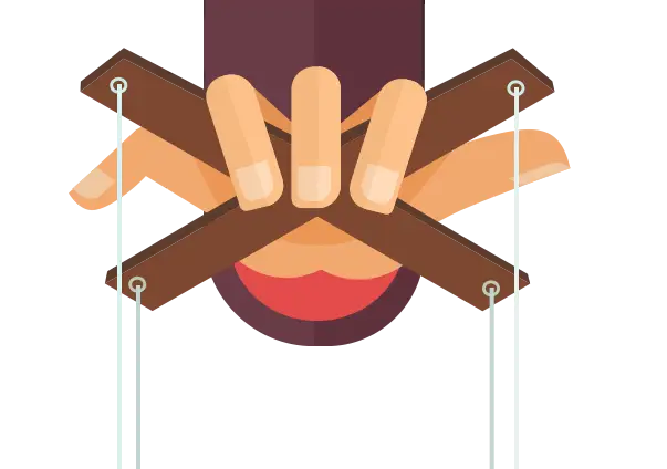 Puppet Hand with Strings