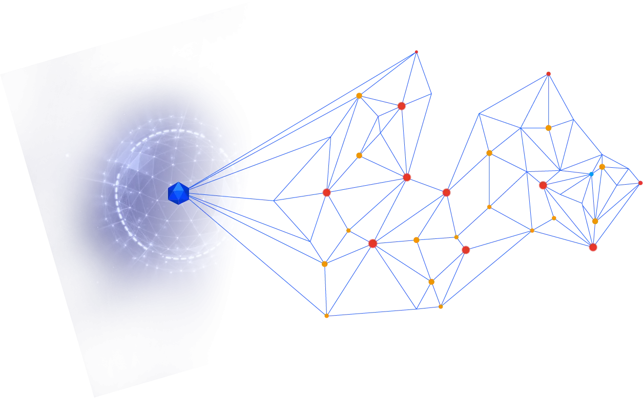 Network Nodes and Connections Illustration
