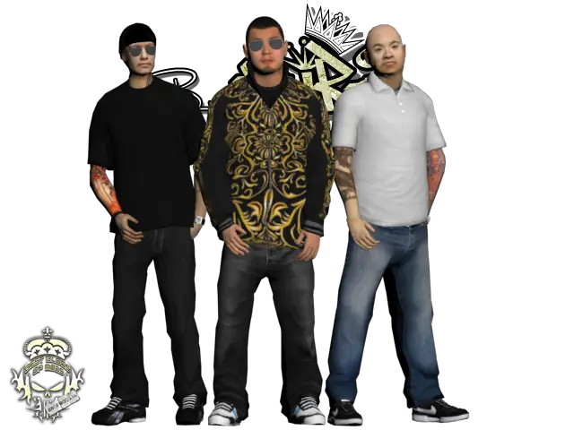 Three Men in Casual Clothing