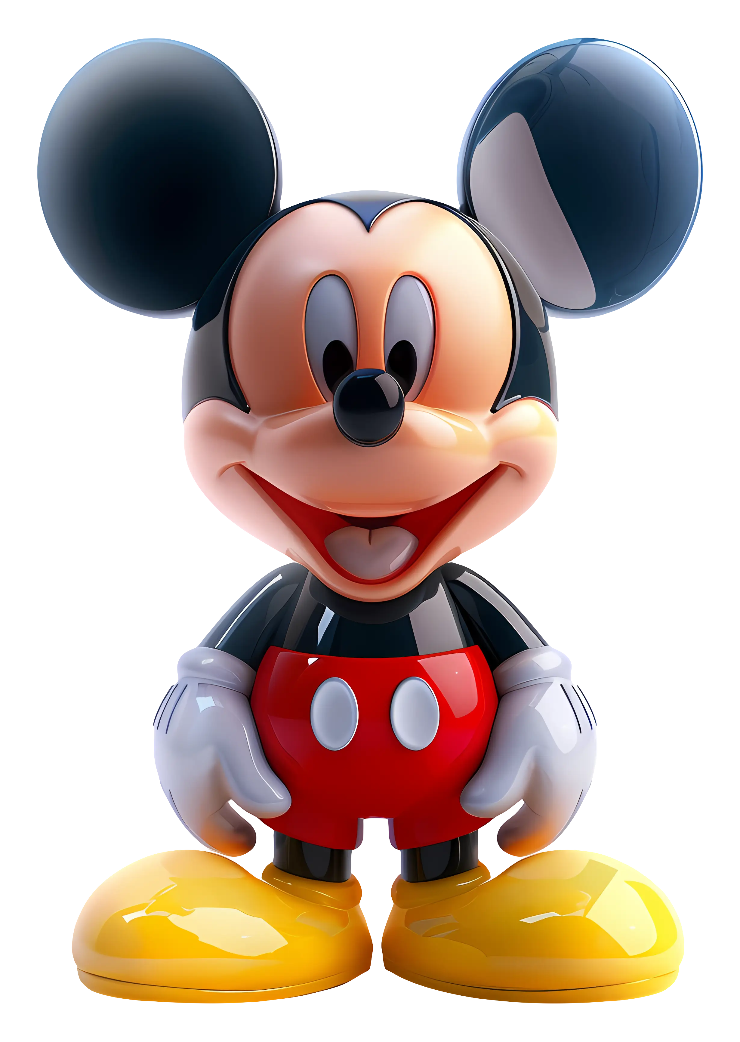 Cartoon Mouse Figure in Iconic Style
