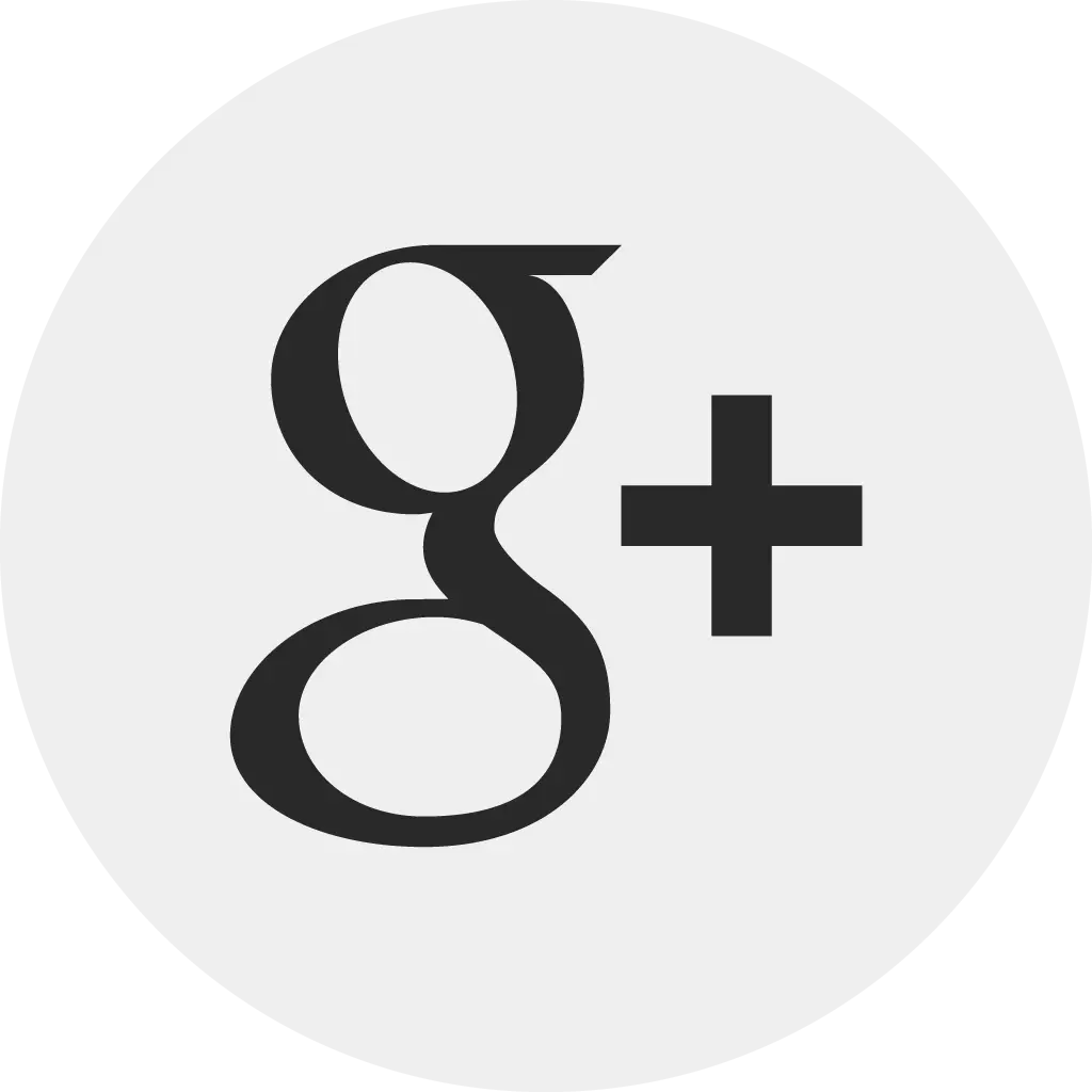 Minimalistic Black Google Plus Logo