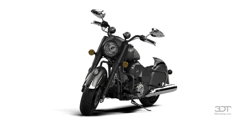 Black Motorcycle Illustration