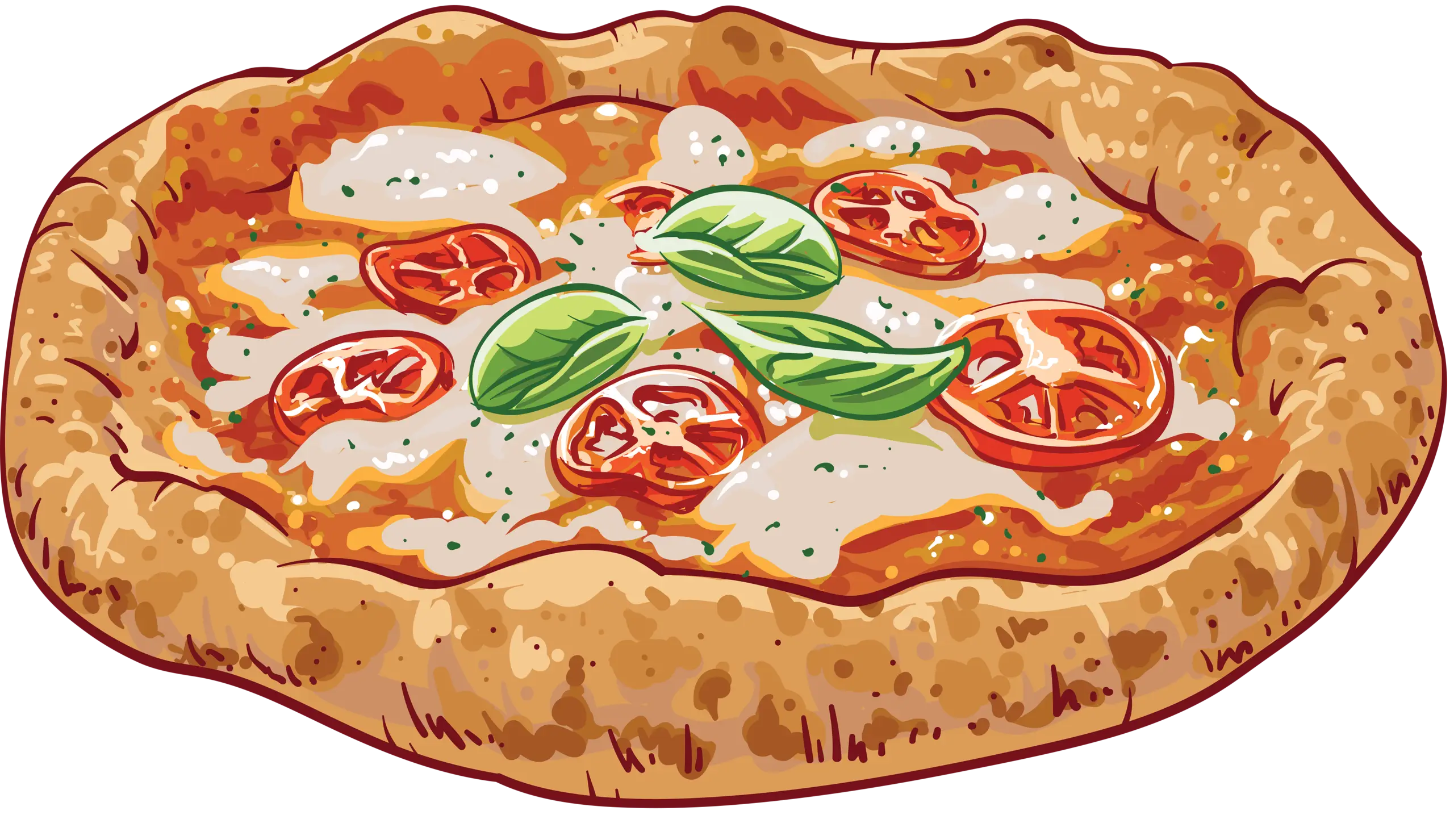 Delicious Cheese Pizza with Basil
