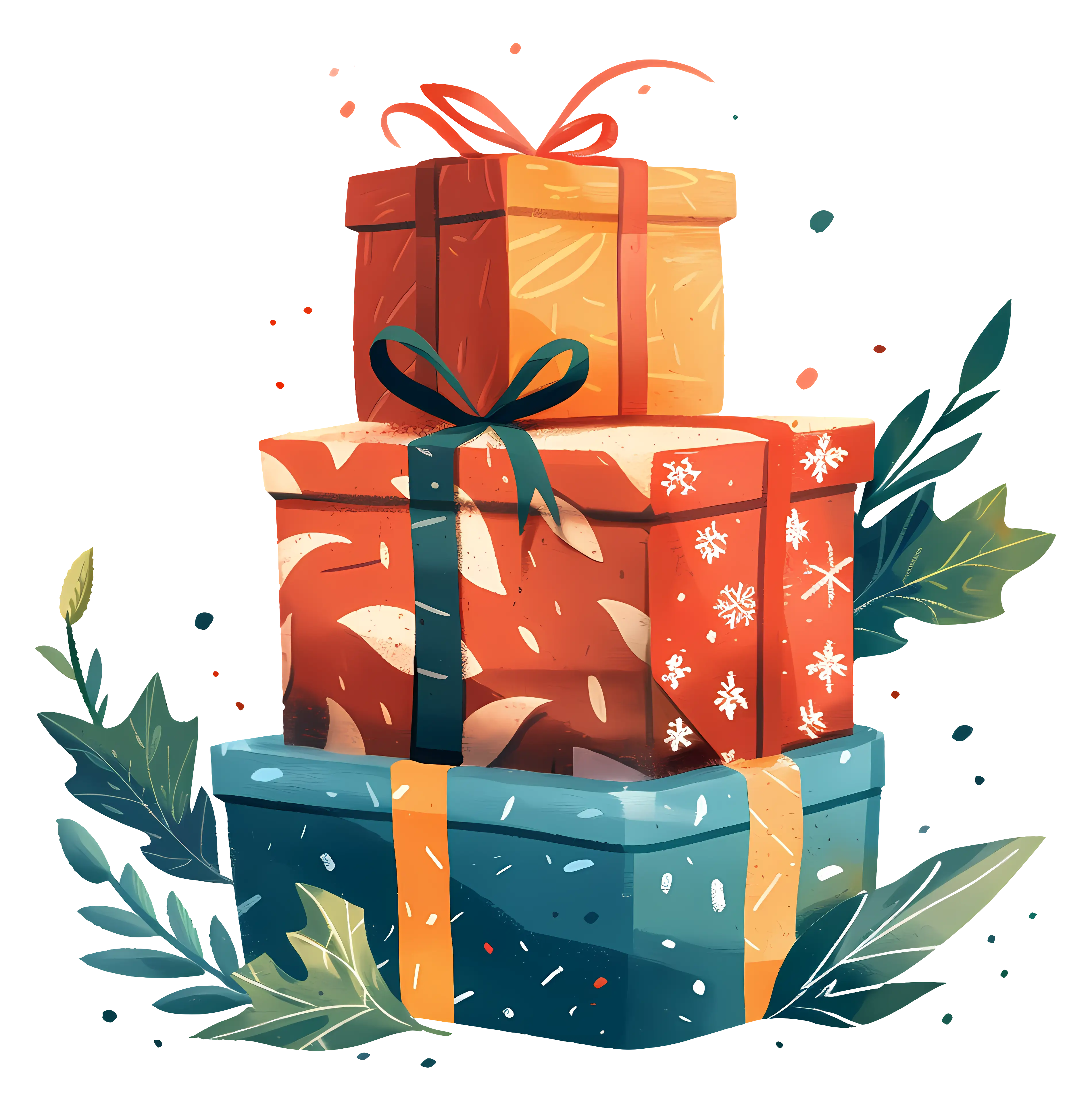 Beautifully Wrapped Gift Boxes