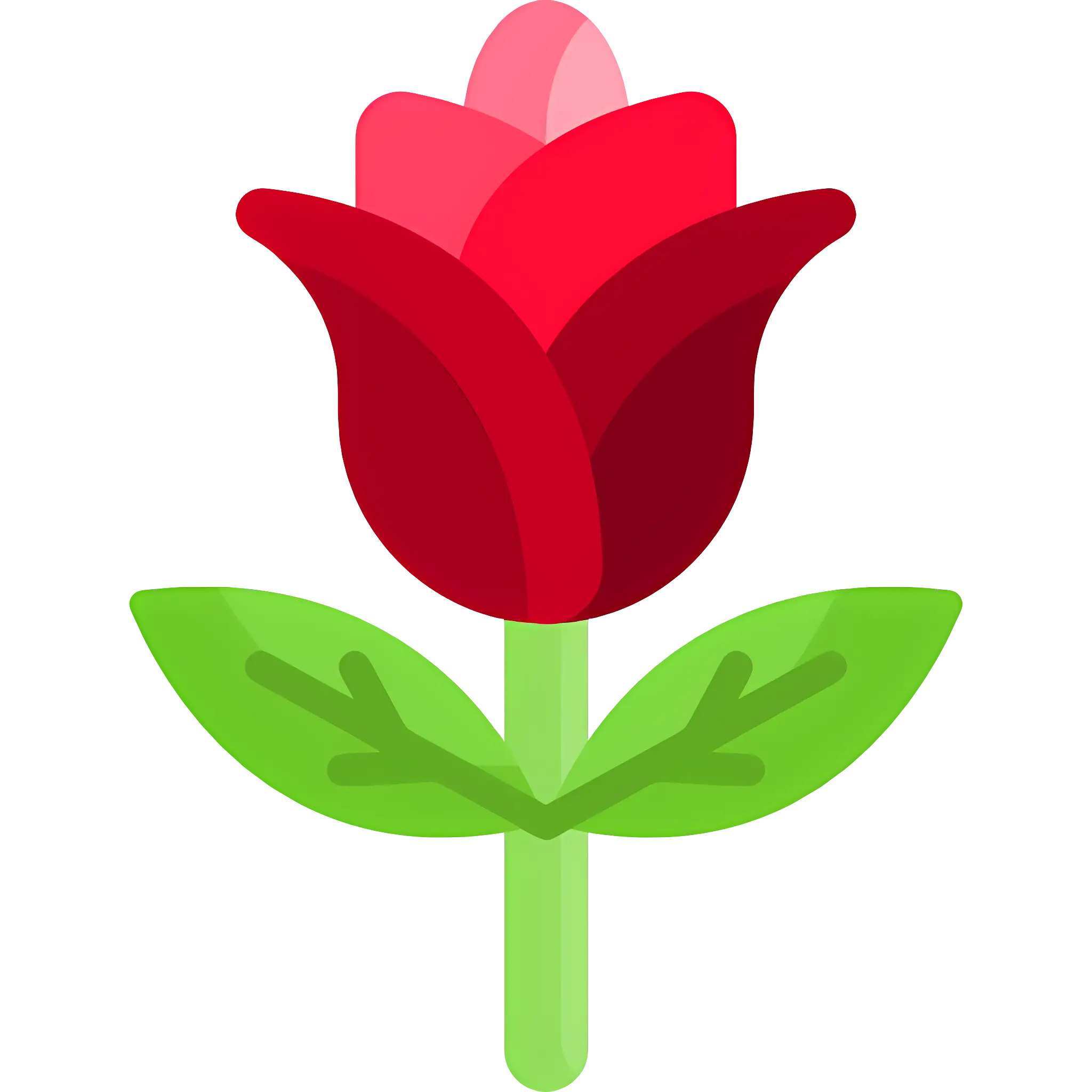 Red Rose Illustration for Romantic Theme