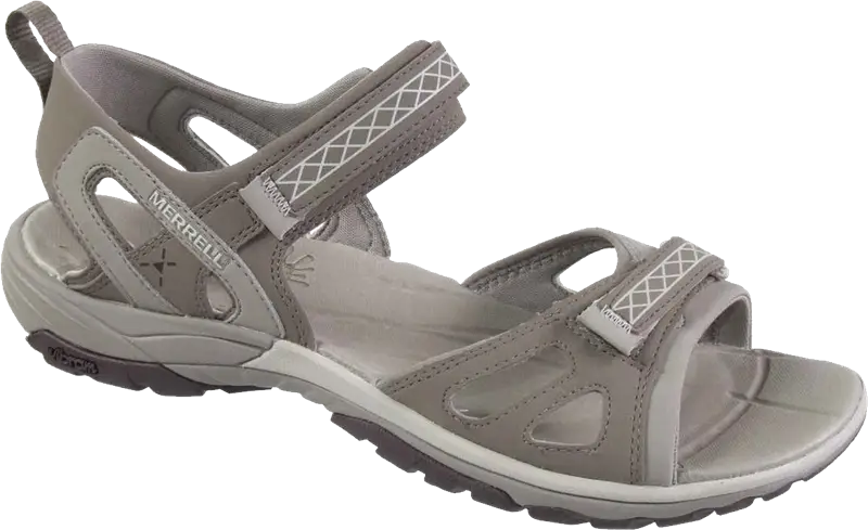 Gray Adjustable Strap Sandal