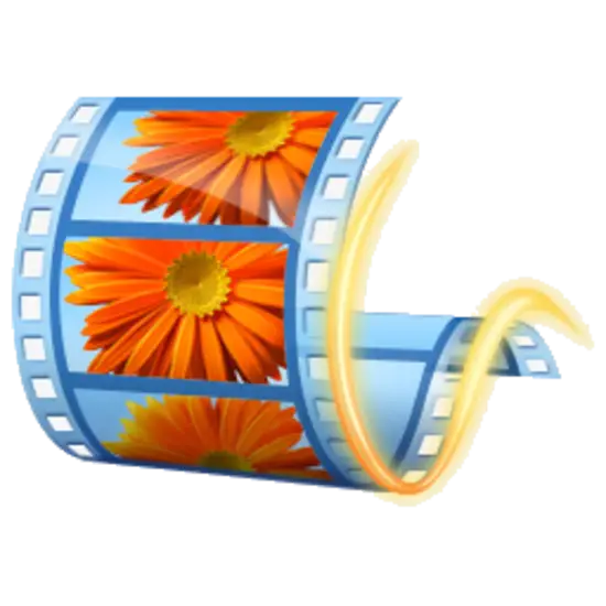 Film Reel with Orange Flower Frames