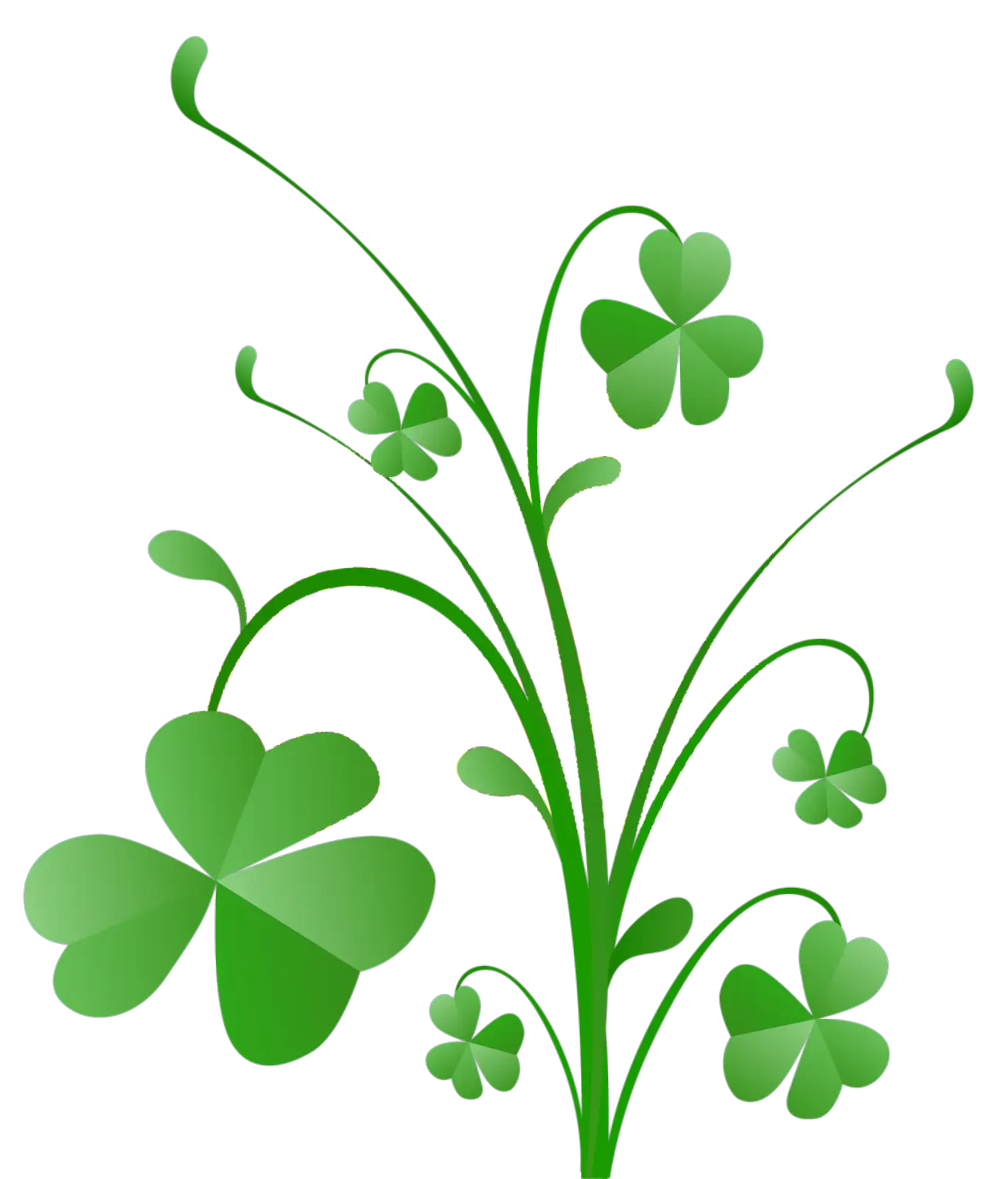 Green Clovers Design for St. Patrick&#039;s Day