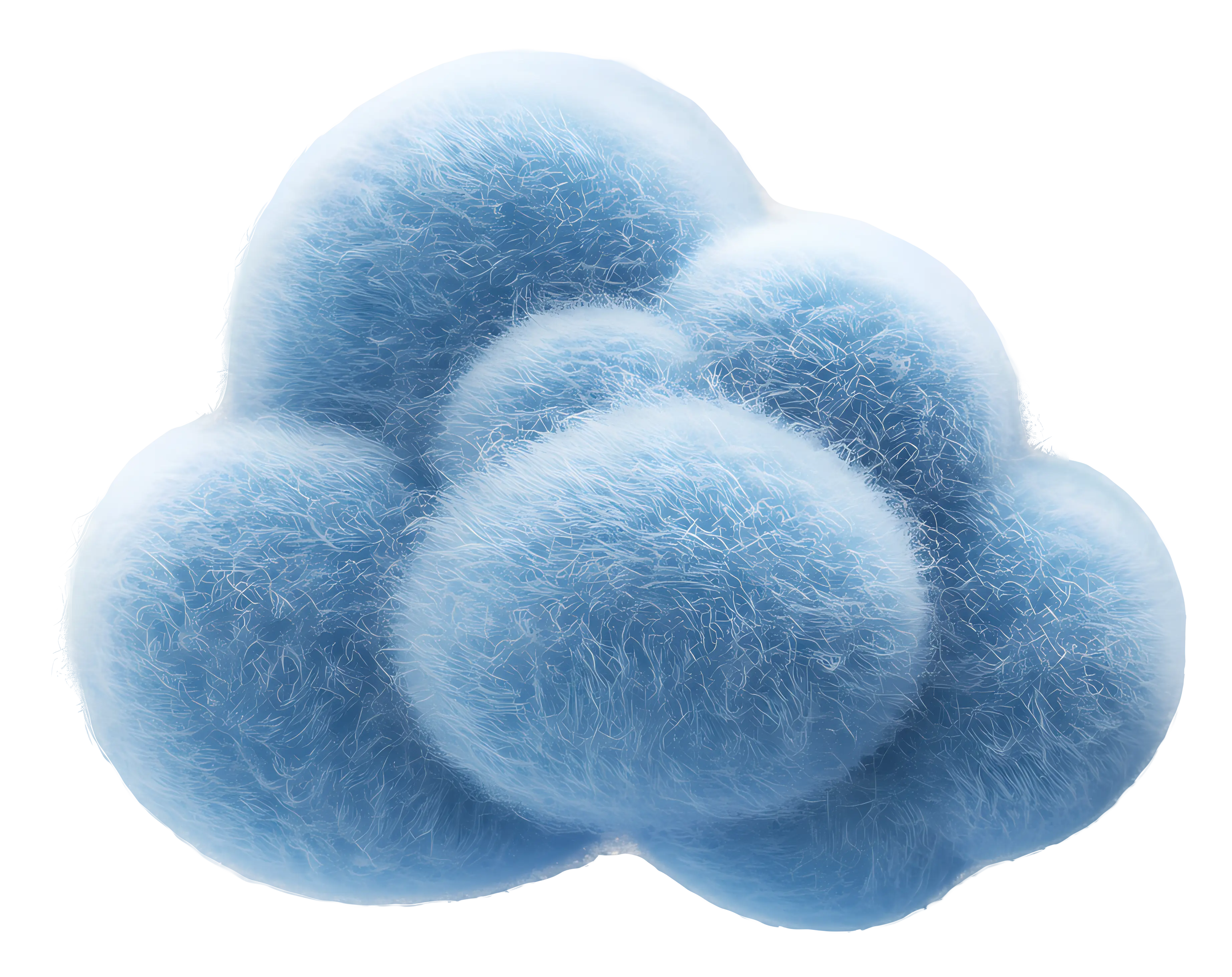 Fluffy Blue Cloud Illustration