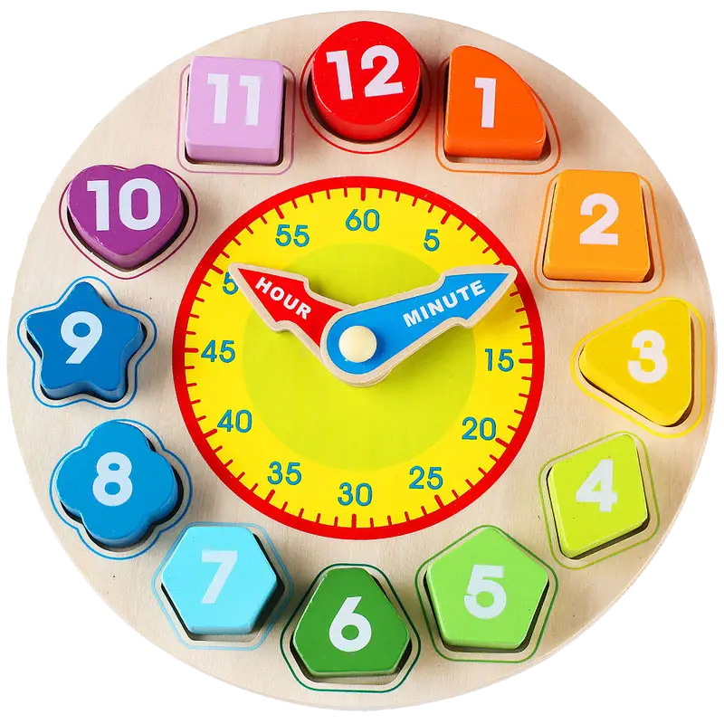 Colorful Clock Toy for Kids