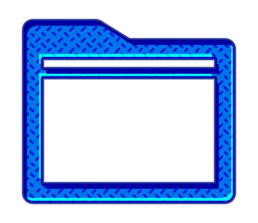 Blue Digital Folder for File Management