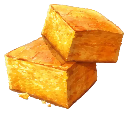 Golden Cornbread Squares