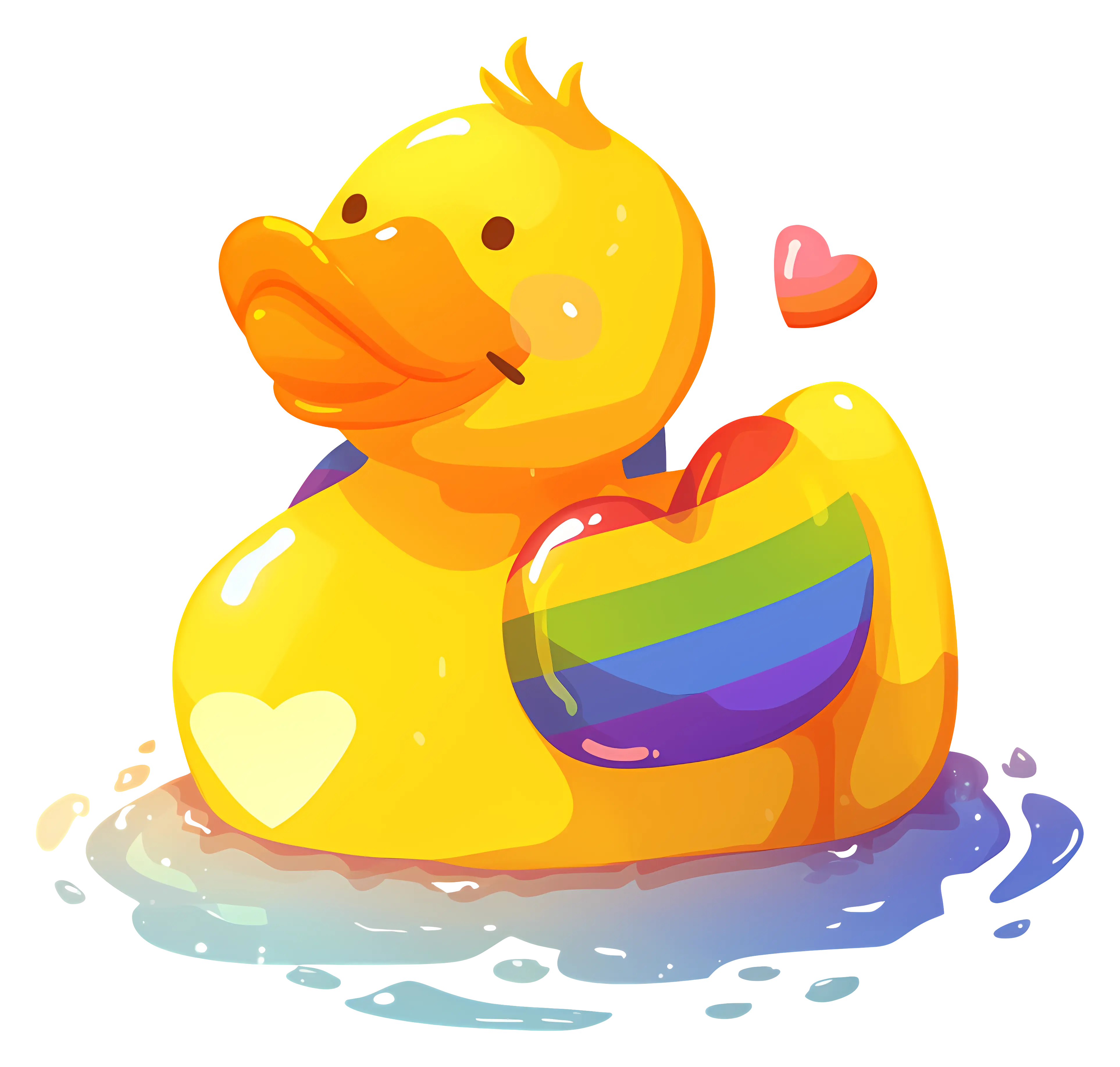 Rubber Duck with Heart