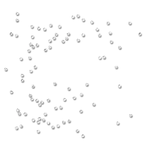 Artistic Display of Scattered White Pearls