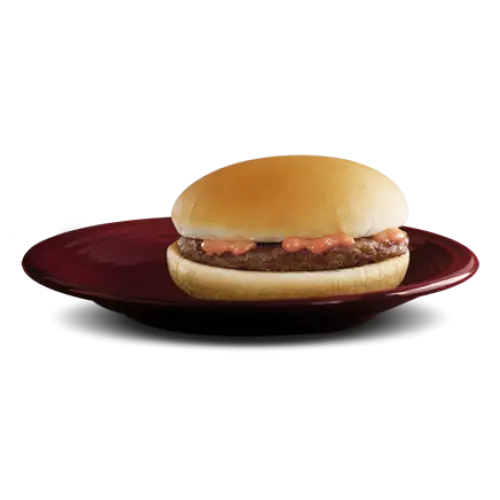 Delicious Burger on a Plate