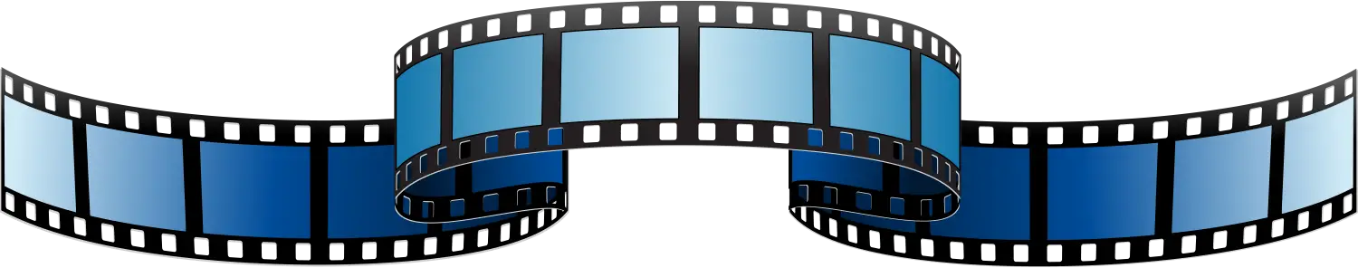 Film Strip Illustration in Blue