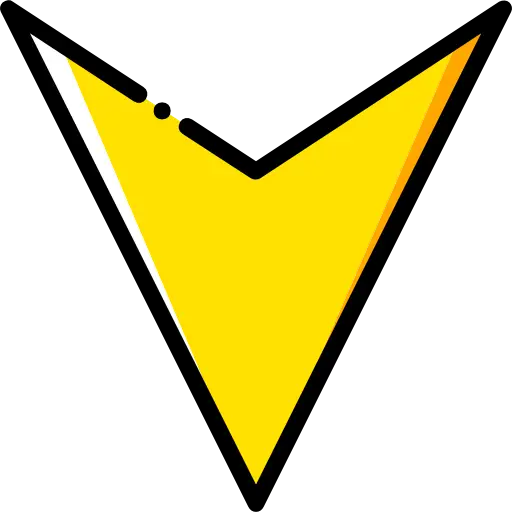 Yellow Downward Arrow