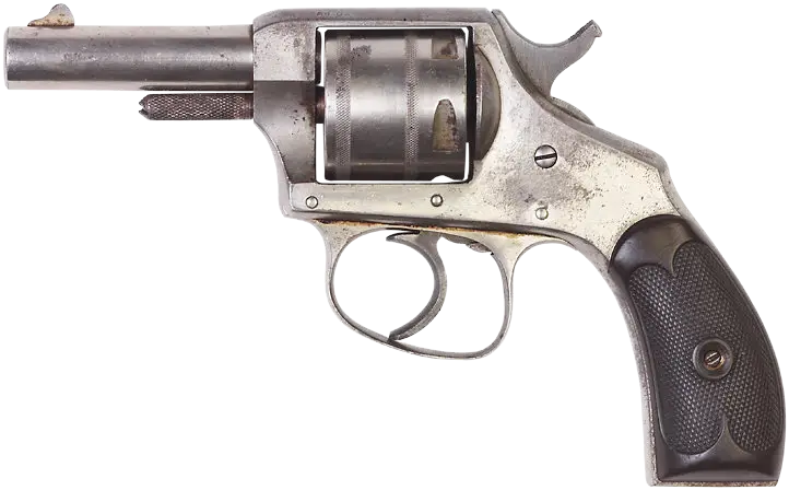 Antique Metal Revolver Side View