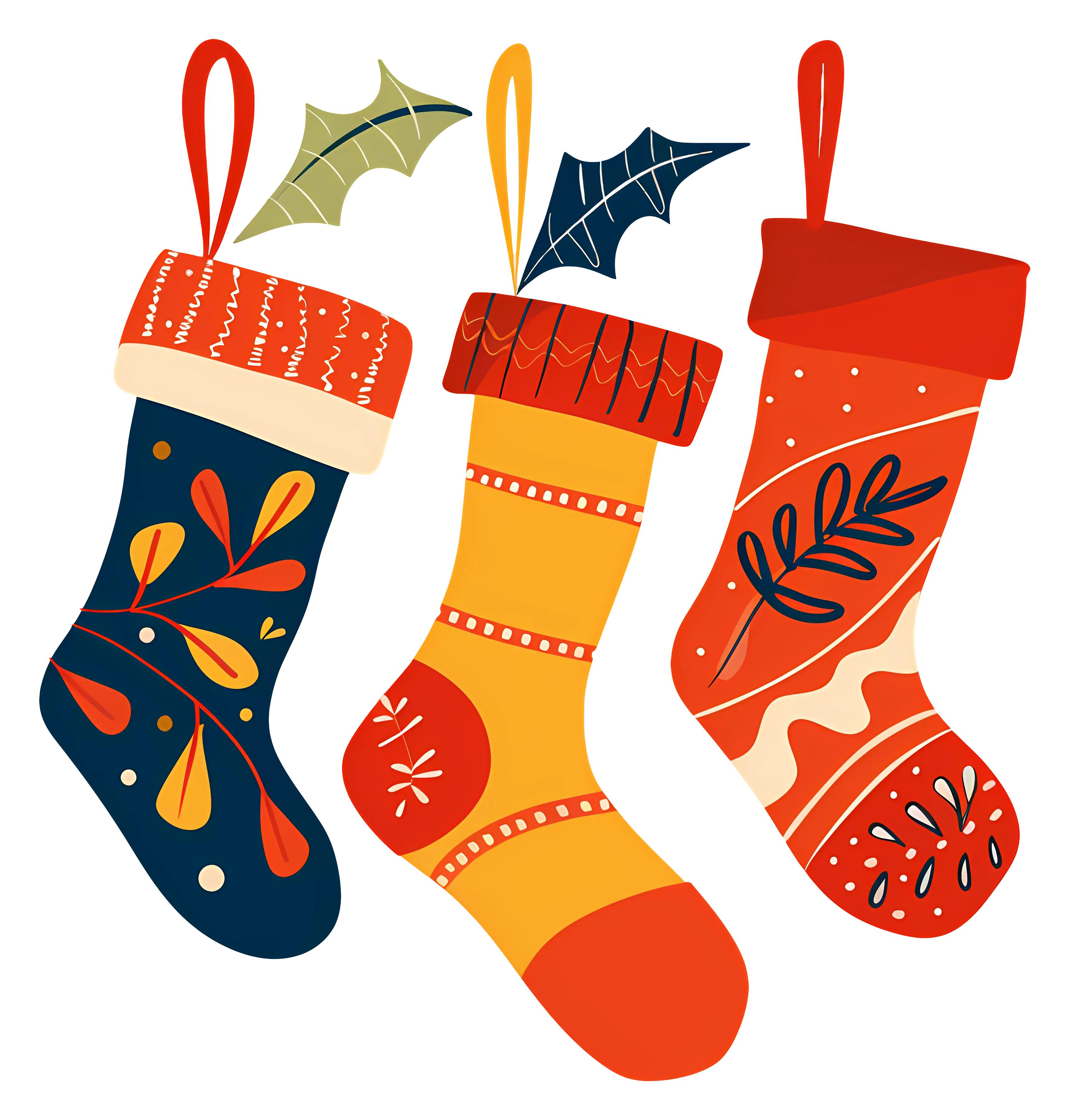 Colorful Christmas Stockings