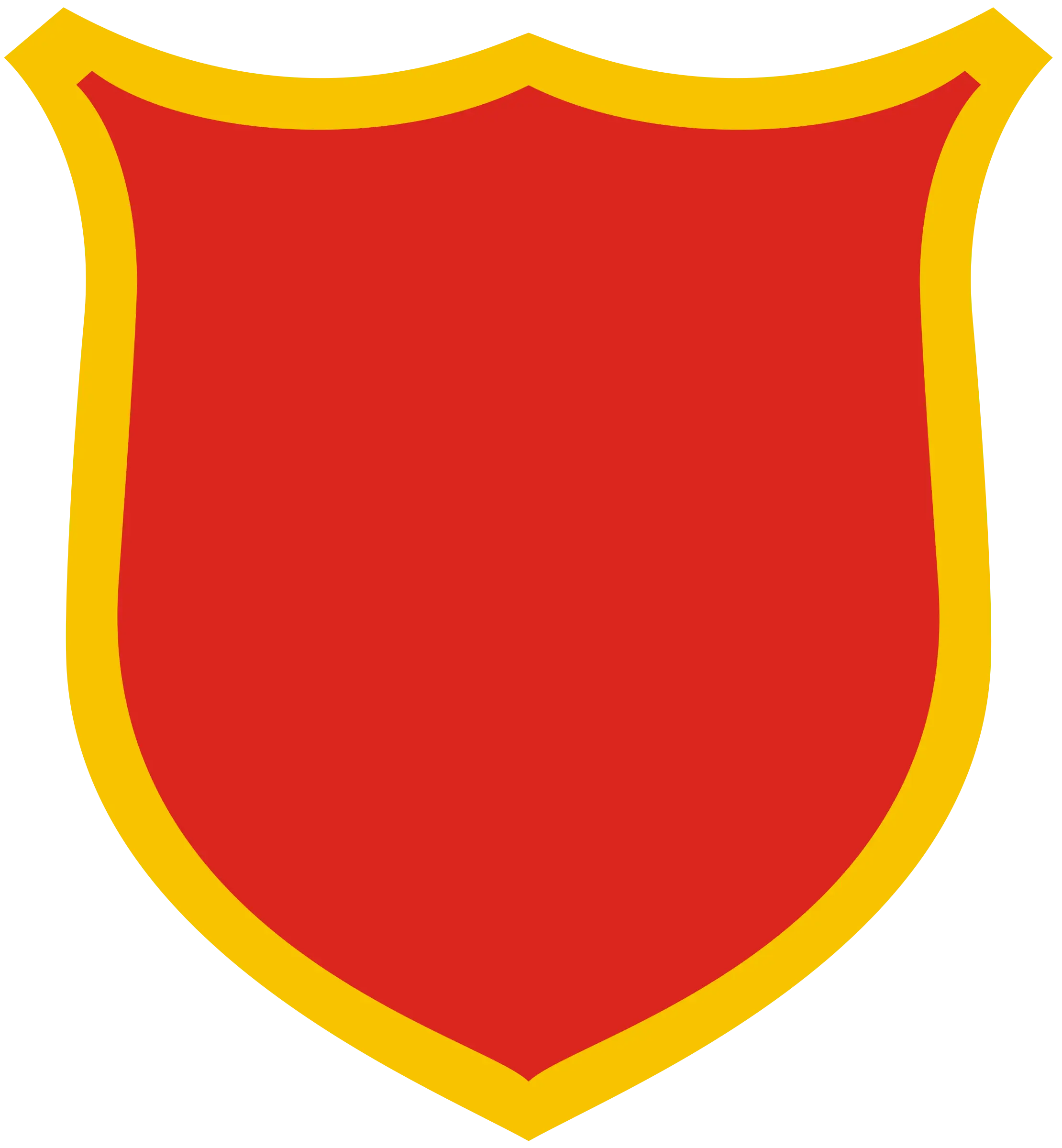Red and Yellow Shield