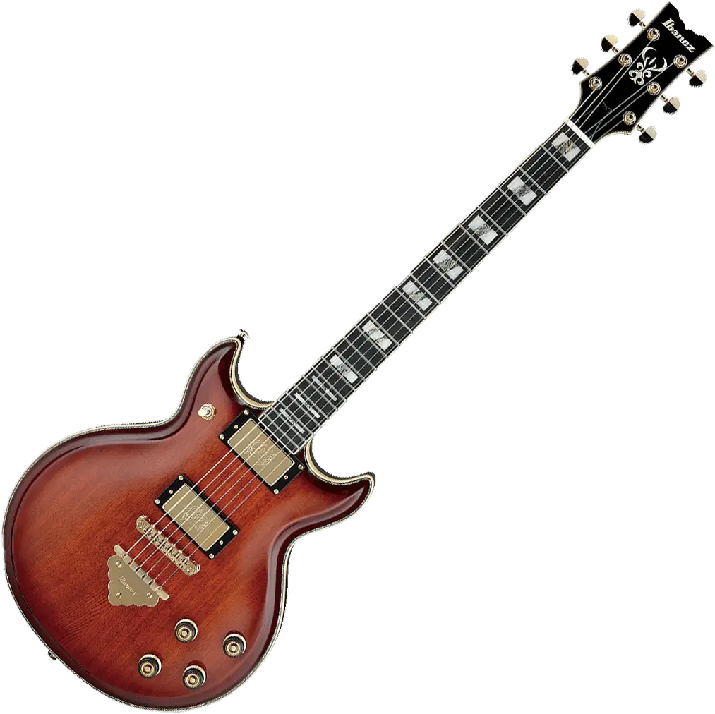 Stylish Brown Electric Guitar with Wooden Finish