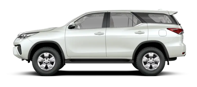 White SUV Car Side View