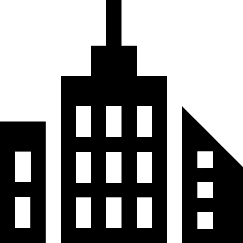 Black Cityscape Silhouette of Buildings