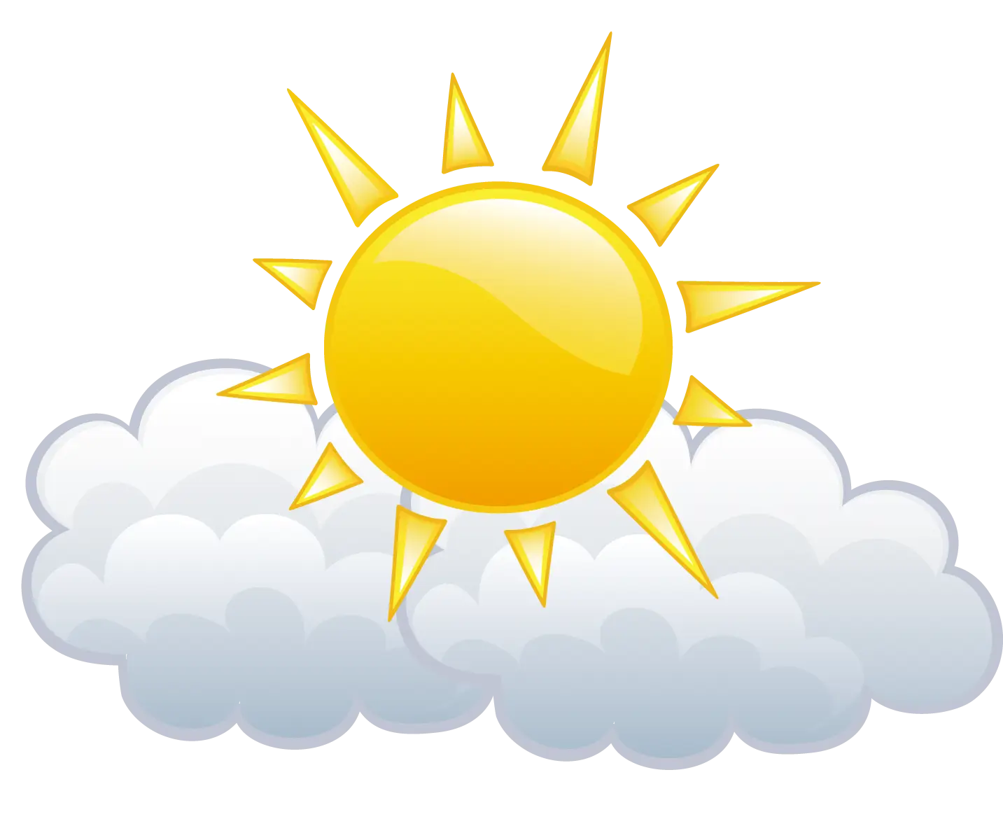 Sun and Cloud Illustration