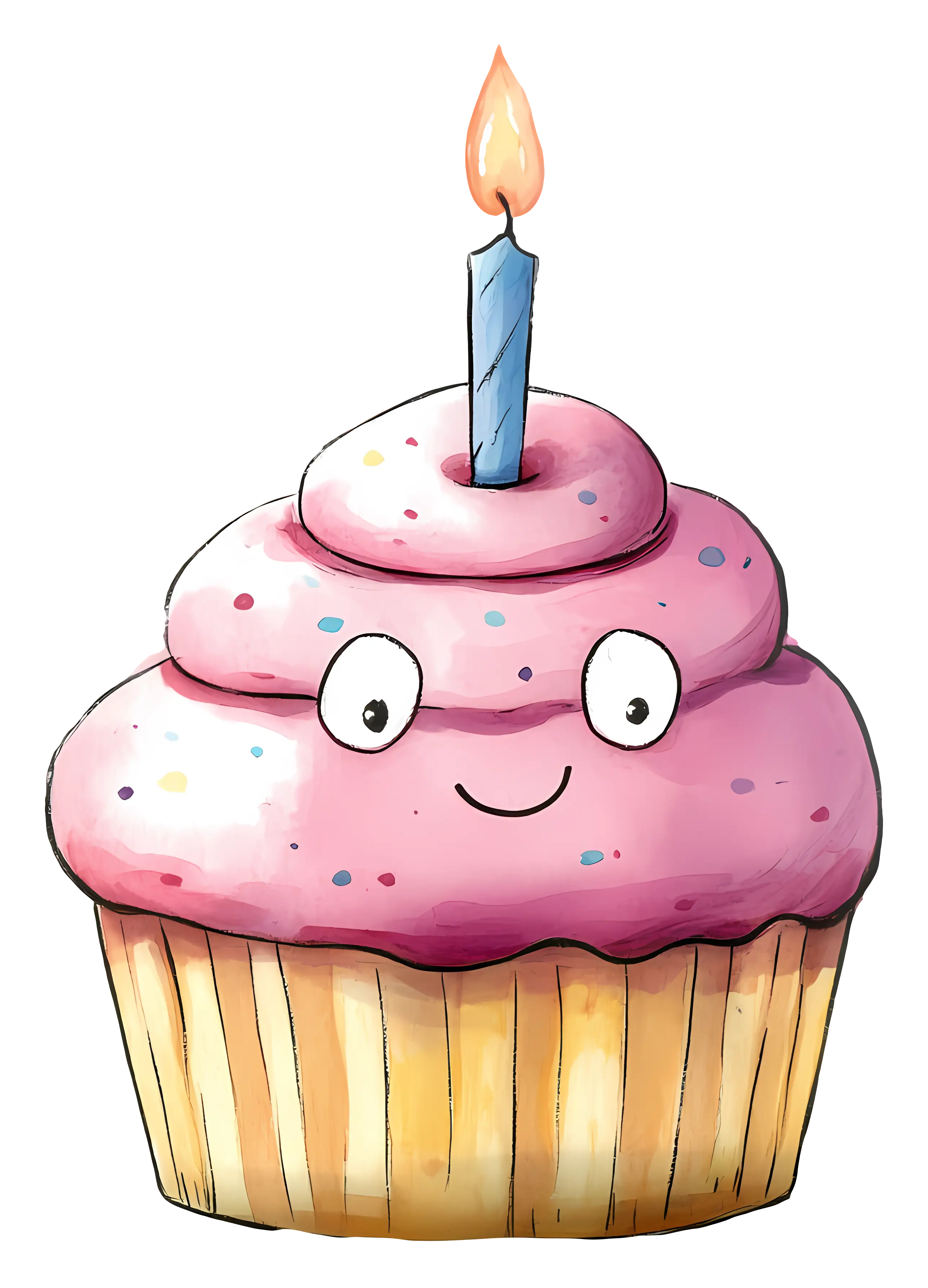Cupcake with Candle