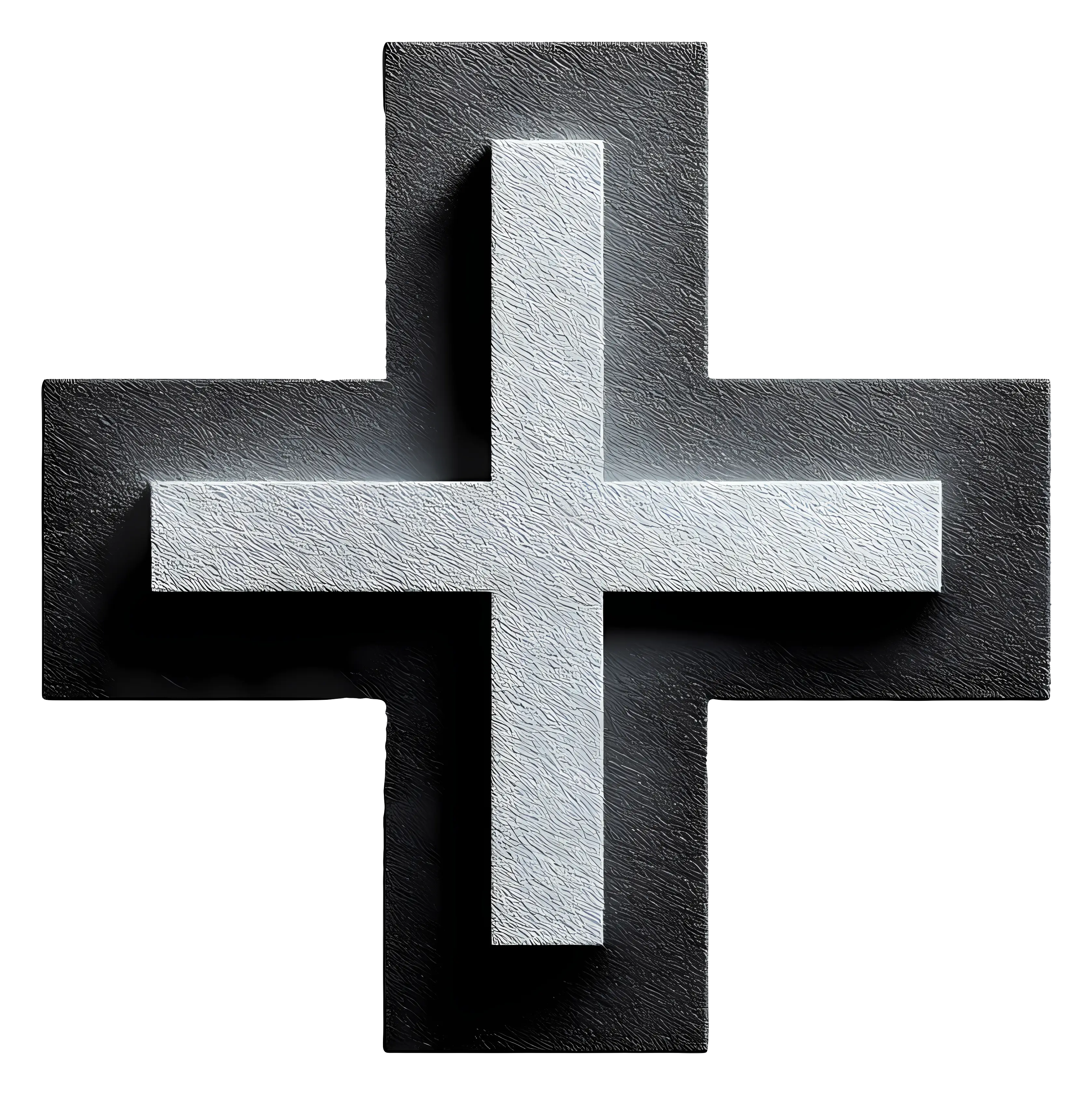 3D Cross Symbol