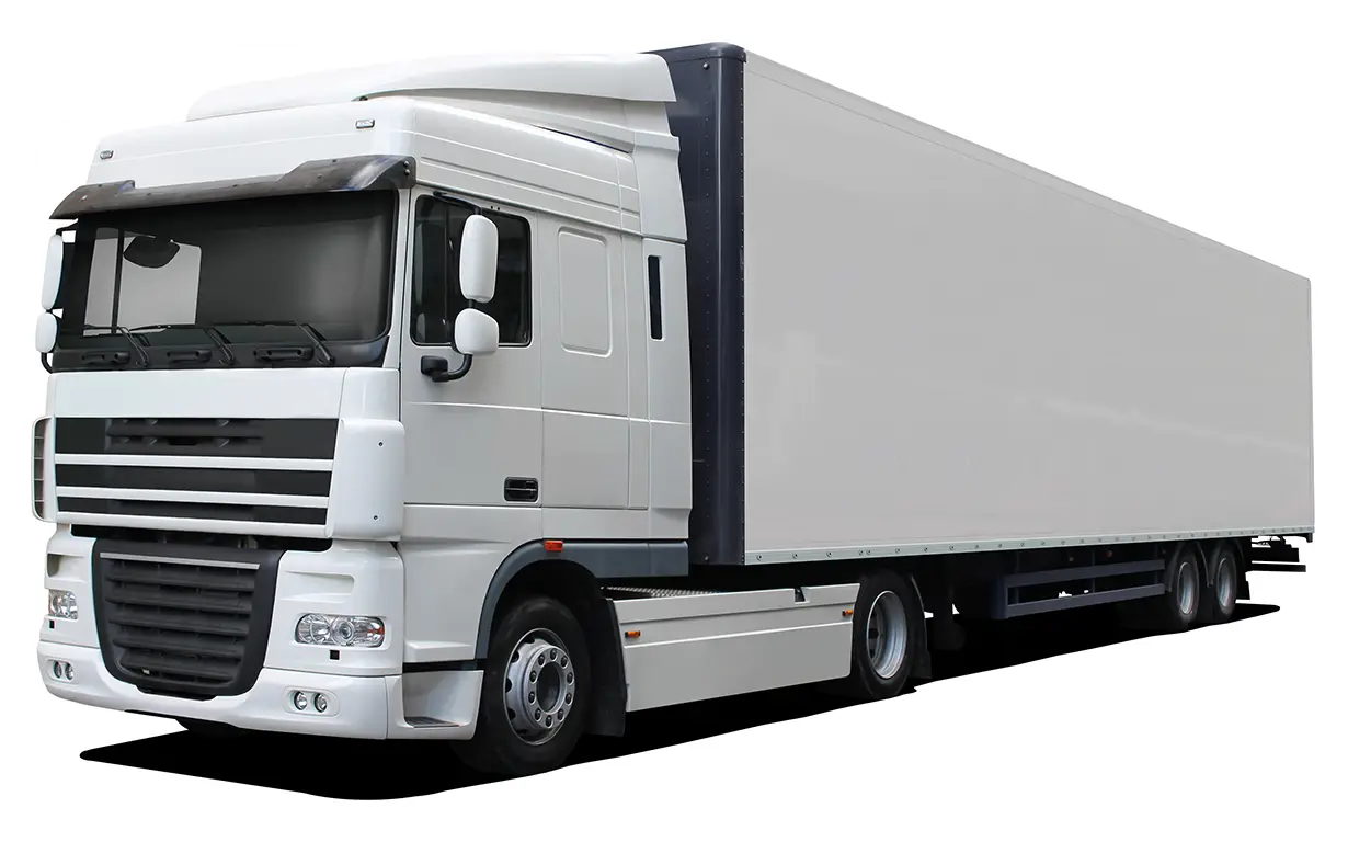 Large White Container Truck for Transportation