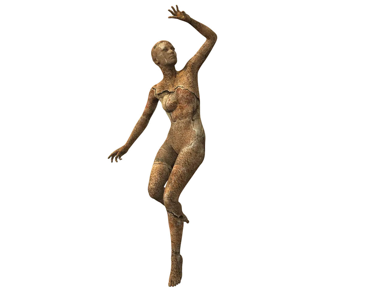 Bronze Statue in Artistic Pose