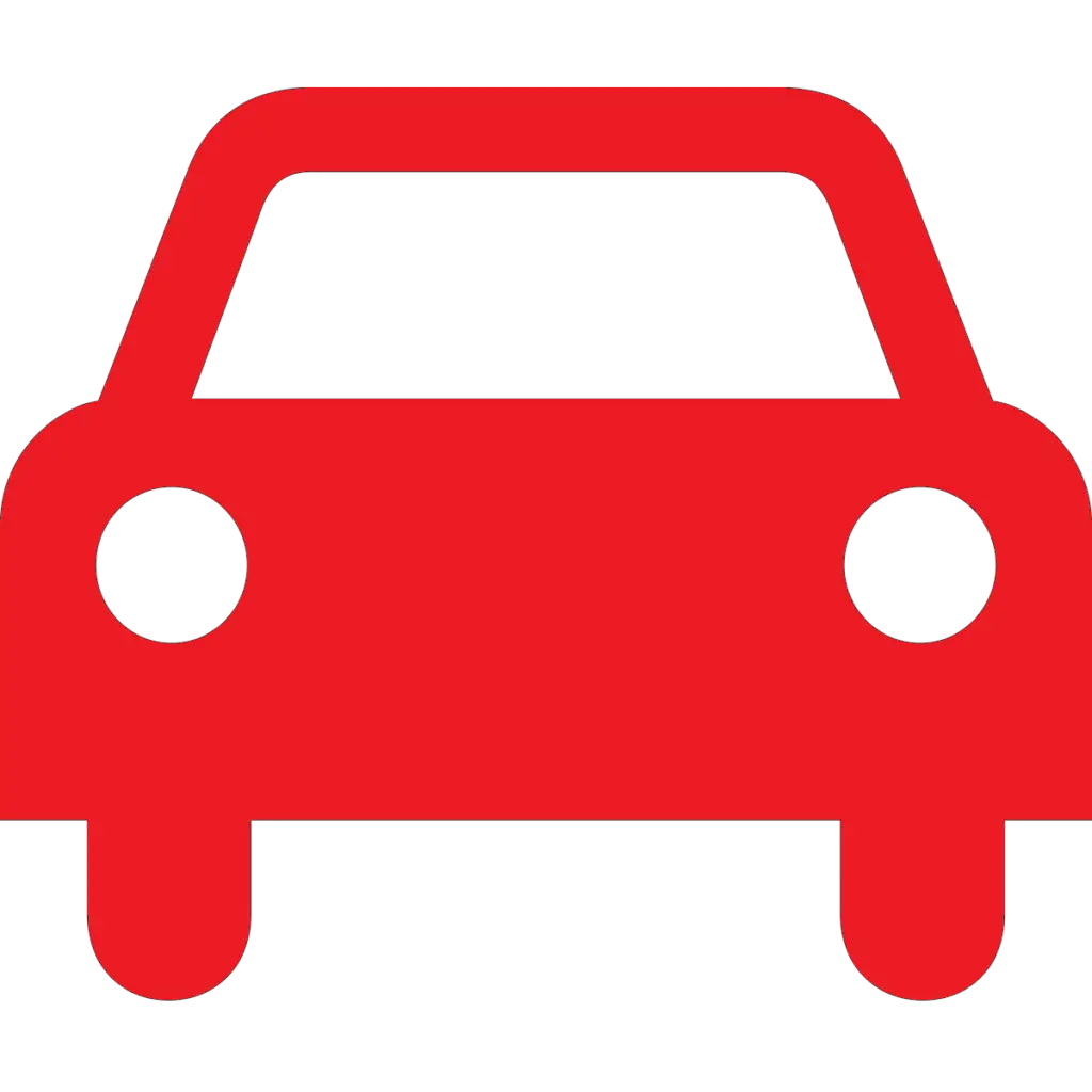 Red Car Icon Logo