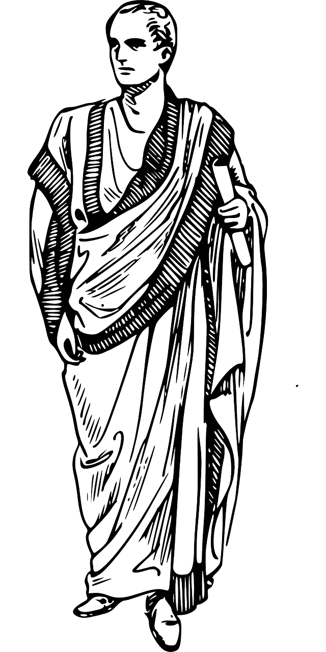 Roman Toga Historical Illustration